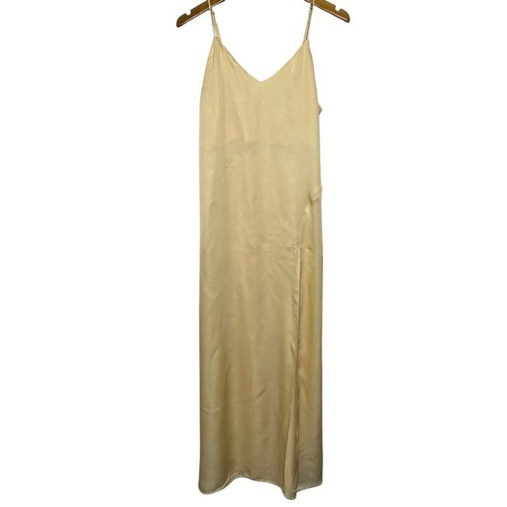 Stillwater Ever Thine Maxi Slip‎ Dress Butter Yellow Medium